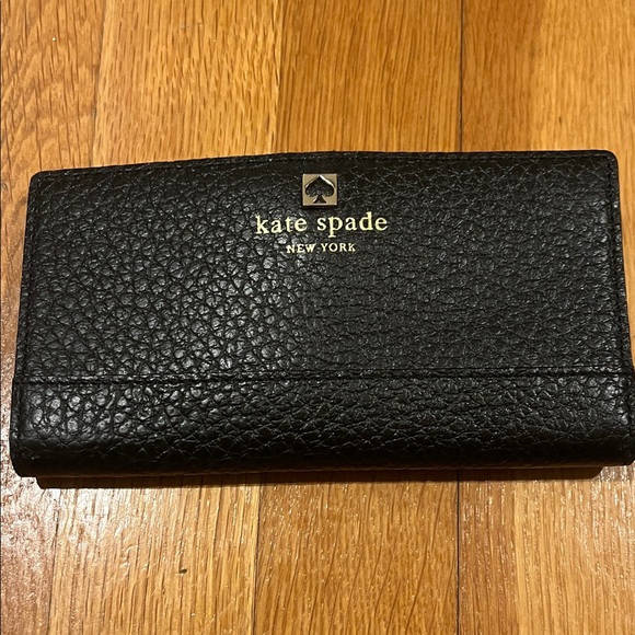 kate spade Handbags - Kate Spade Textured Black Wallet